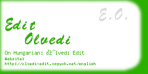 edit olvedi business card